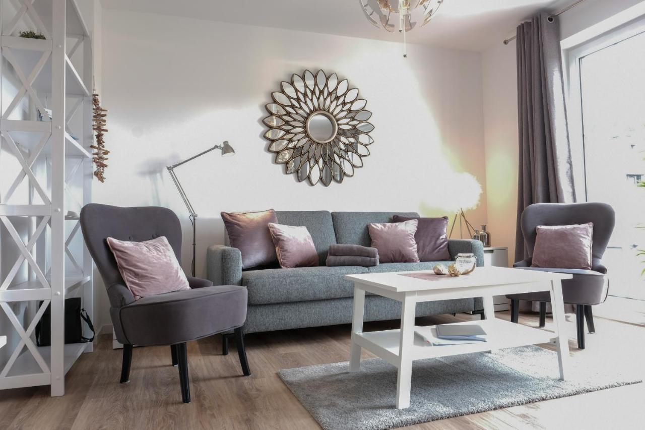 האריסלי Fewo1846 Strandresidenz Wassersleben - Muschelnest - Stilvolles Studioapartment Mit Balkon מראה חיצוני תמונה