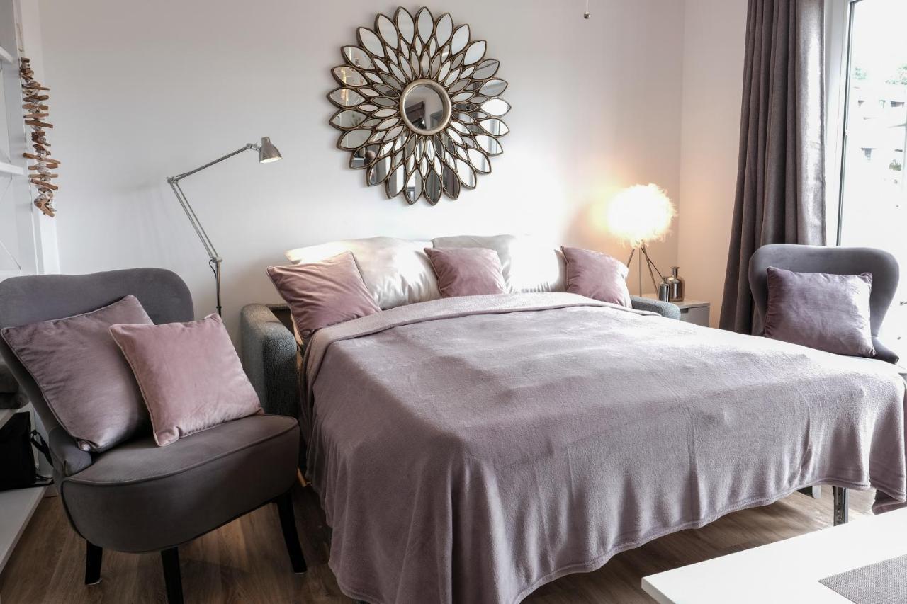 האריסלי Fewo1846 Strandresidenz Wassersleben - Muschelnest - Stilvolles Studioapartment Mit Balkon מראה חיצוני תמונה